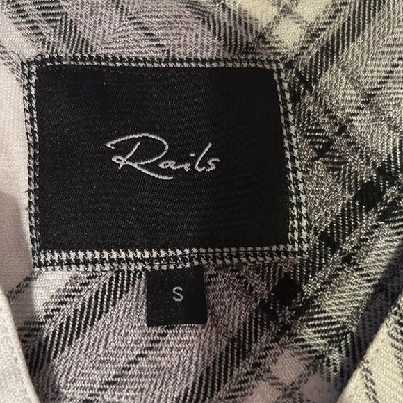 Rails Women’s Grey and White Flannel Size Small - Picture 2 of 3